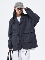 ヴィンテージワックス加工 ビッグポケット テーラードジャケット