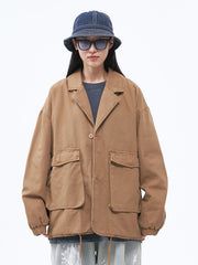 ヴィンテージワックス加工 ビッグポケット テーラードジャケット