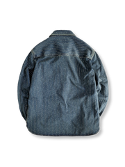 ヴィンテージブルー ストライプ ワークシャツ