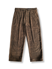 シルクヴィンテージ風カジュアルパンツ