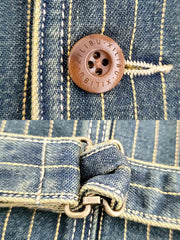 ストライプデニムベスト