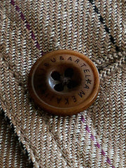 ヴィンテージリネンストライプスリムベスト