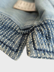 藍染め刺し子 Vネックベスト