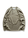 ヘンリーネック長袖Tシャツ
