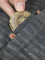 HBTヘリンボーン デニムパンツ