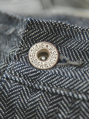 HBTヘリンボーン デニムパンツ