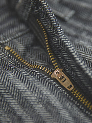 HBTヘリンボーン デニムパンツ