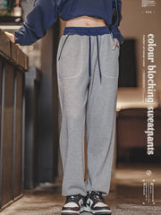 バイカラー ウエストジョガーパンツ