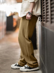 ジャカード コーデュロイ ワイドストレートパンツ