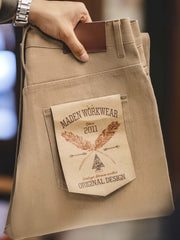 イエローストーンブラウン セルビッジ ローデニム