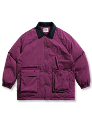 三色展開 襟コーデュロイ 中綿ジャケット