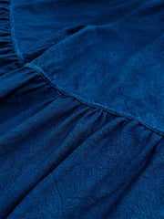 グラデーション染めとプリーツのディテール