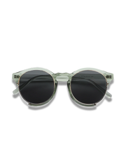 トータスシェル色ハーフリムヴィンテージサングラスの正面展示