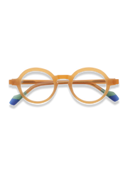 マットレッドフレームブルーライトカットメガネ正面展示