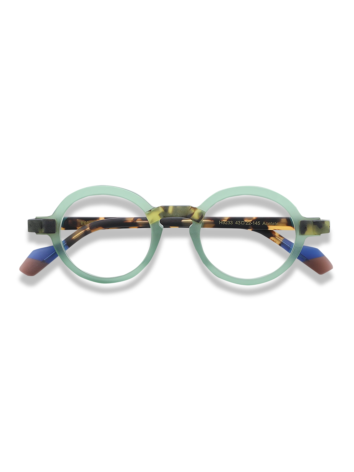 マットレッドフレームブルーライトカットメガネ正面展示