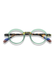 マットレッドフレームブルーライトカットメガネ正面展示