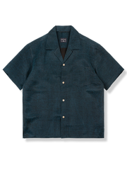 青い波模様 アロハシャツ