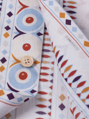 円形模様 アロハシャツ