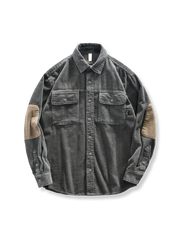 エルボーパッチ付き コーデュロイ シャツジャケット