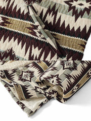 ヴィンテージ インディアン柄 シェニールはんてんコート