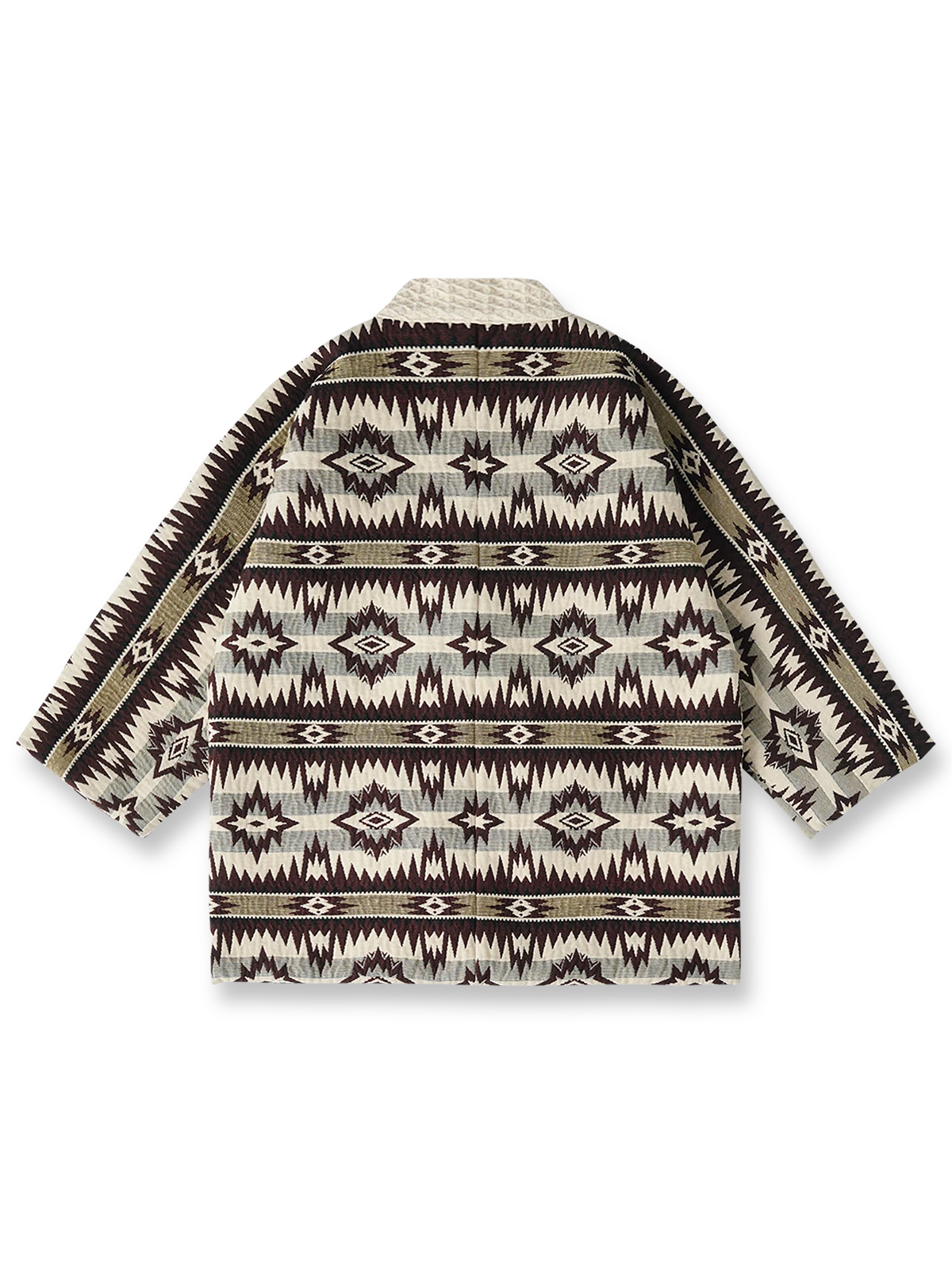 ヴィンテージ インディアン柄 シェニールはんてんコートの正面イメージ