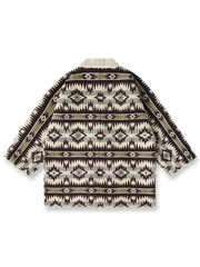 ヴィンテージ インディアン柄 シェニールはんてんコートの正面イメージ