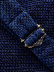 民族調柄裏地 藍染めベスト