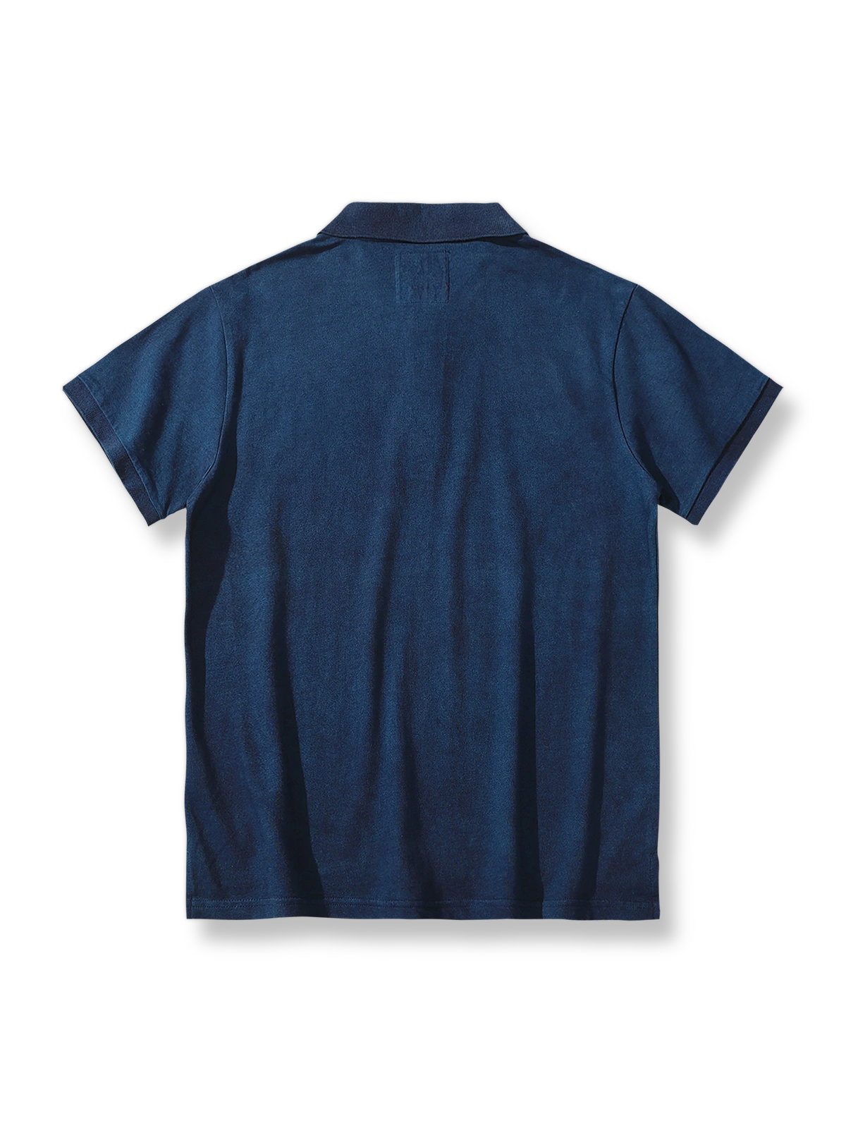 藍染め手工芸ポロシャツ正面図