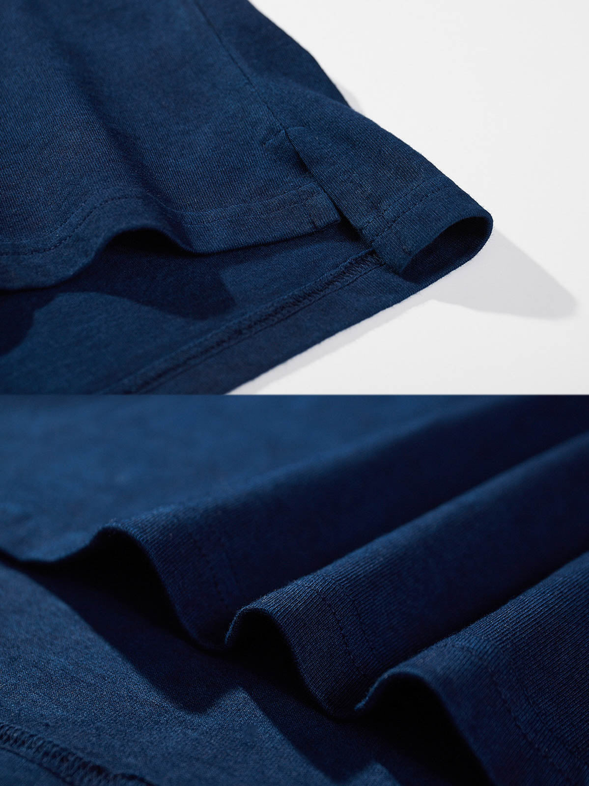 藍染め手工芸ポロシャツ詳細図