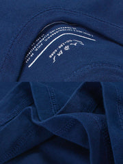 コーマインディゴ染めクルーネックショートスリーブTシャツ詳細図