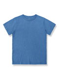 コーマインディゴ染めクルーネックショートスリーブTシャツ正面図