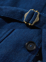 裏ペイズリー柄 藍染ベスト