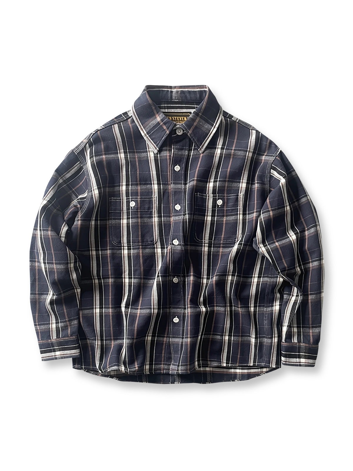 製品画像:
レトロスタイル ドーパミンカラー 厚手 チェック柄シャツ 全体画像、ヴィンテージ風デザイン、秋冬向け
詳細画像:
ドーパミンカラー チェック柄 シャツのディテール、コットン100%素材の質感、厚手の生地