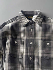 製品画像:
レトロスタイル ドーパミンカラー 厚手 チェック柄シャツ 全体画像、ヴィンテージ風デザイン、秋冬向け
詳細画像:
ドーパミンカラー チェック柄 シャツのディテール、コットン100%素材の質感、厚手の生地