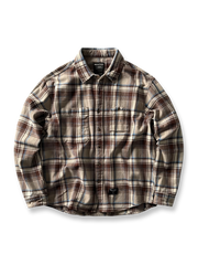 製品画像:
アメカジヴィンテージチェック柄ヘビーウェイトシャツ全体画像、秋冬向けの高い保温性とクラシックデザイン。
詳細画像:
両胸ポケットとチェック柄のディテール、ヴィンテージ感漂うデザイン。
