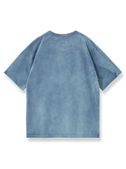 スプライス ろうけつ染めウォッシュTシャツ