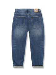 ダメージ加工赤耳 デニムパンツ9分丈