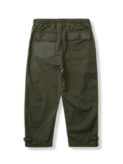 裾ドローコード ワイドパンツ