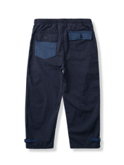 裾ドローコード ワイドパンツ