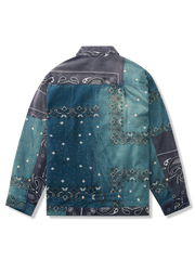 バンダナ ペイズリー柄デニムジャケット