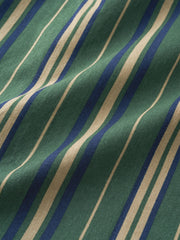 ワイド ストライプ綿 シャツ