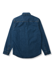ウォッシュ ブルー ヴィンテージ デニムシャツ