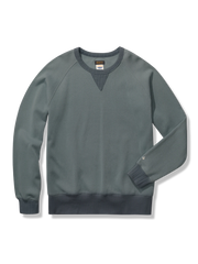 無地 アメカジラウンドネックスウェット