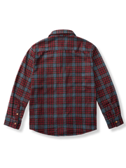 色織り チェック柄 ワークシャツ