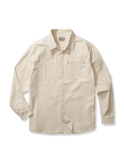 コットン シェルカラー ロン グ スリーブ レトロ シャツ