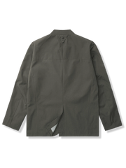 ジップポケット付 ノーカラースーツジャケット