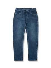 14ozスラブデ ミドルライズストレートデニム