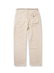 ナチュラルな風合いの綿帆布トラウザーズ