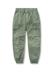 マルチポケット 裾絞りカーゴパンツ