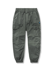 マルチポケット 裾絞りカーゴパンツ